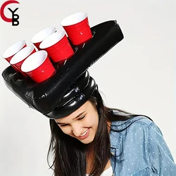 YANBIGUO Inflatable Beer Hat Ring Toss Game-Fun Outdoor&Family Party Activity,Perfect Bars,Birthdays,Bachelor Parties (Hat Only)