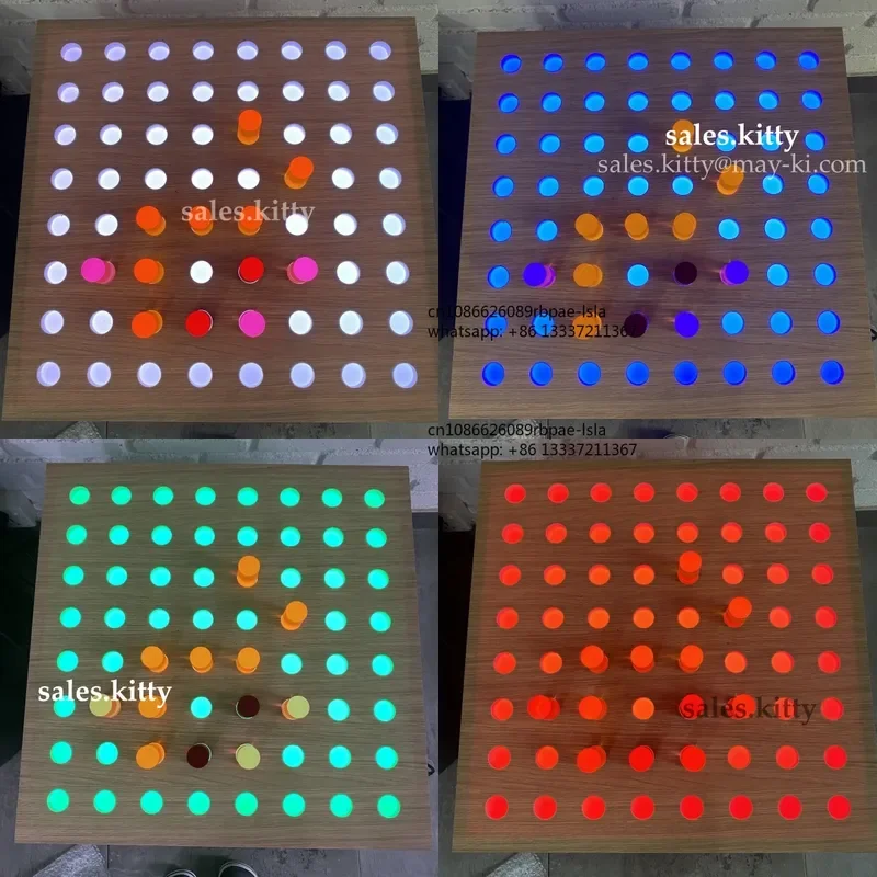Kids Sensory Training Equipment Light up Sensory Toy Light Bright Peg Board with Acrylic Colorful Pins for Autism Learning