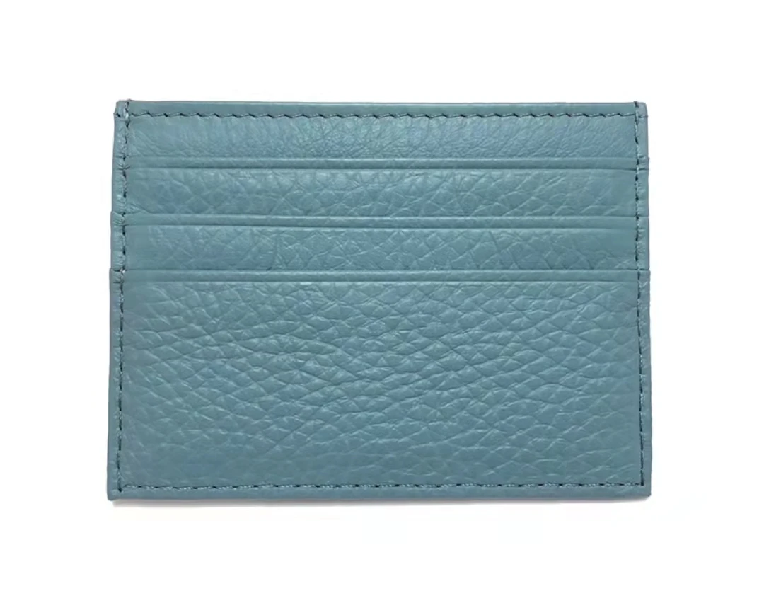 Benutzer definierte Brief Echt leder Karten halter personal isierte anfängliche schlanke Brieftasche Monogramm Name Geldbörse Karten etui DIY Hochzeits geschenk – Detail 7