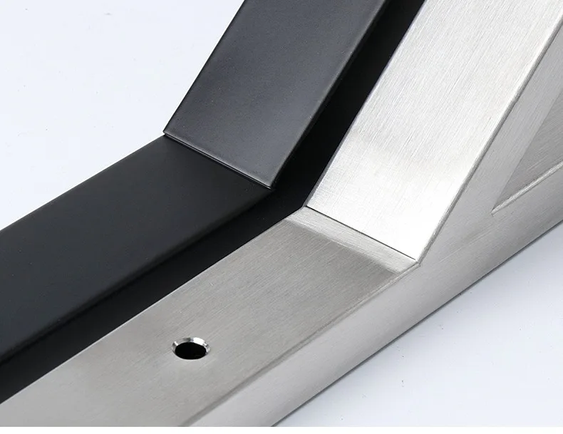 2 Stück Verstärkte Edelstahl-Dreieckshalterungen mit Schrauben DIY Regal-Eckverbinder für Marmortisch-Arbeitsplatten – Detail 17