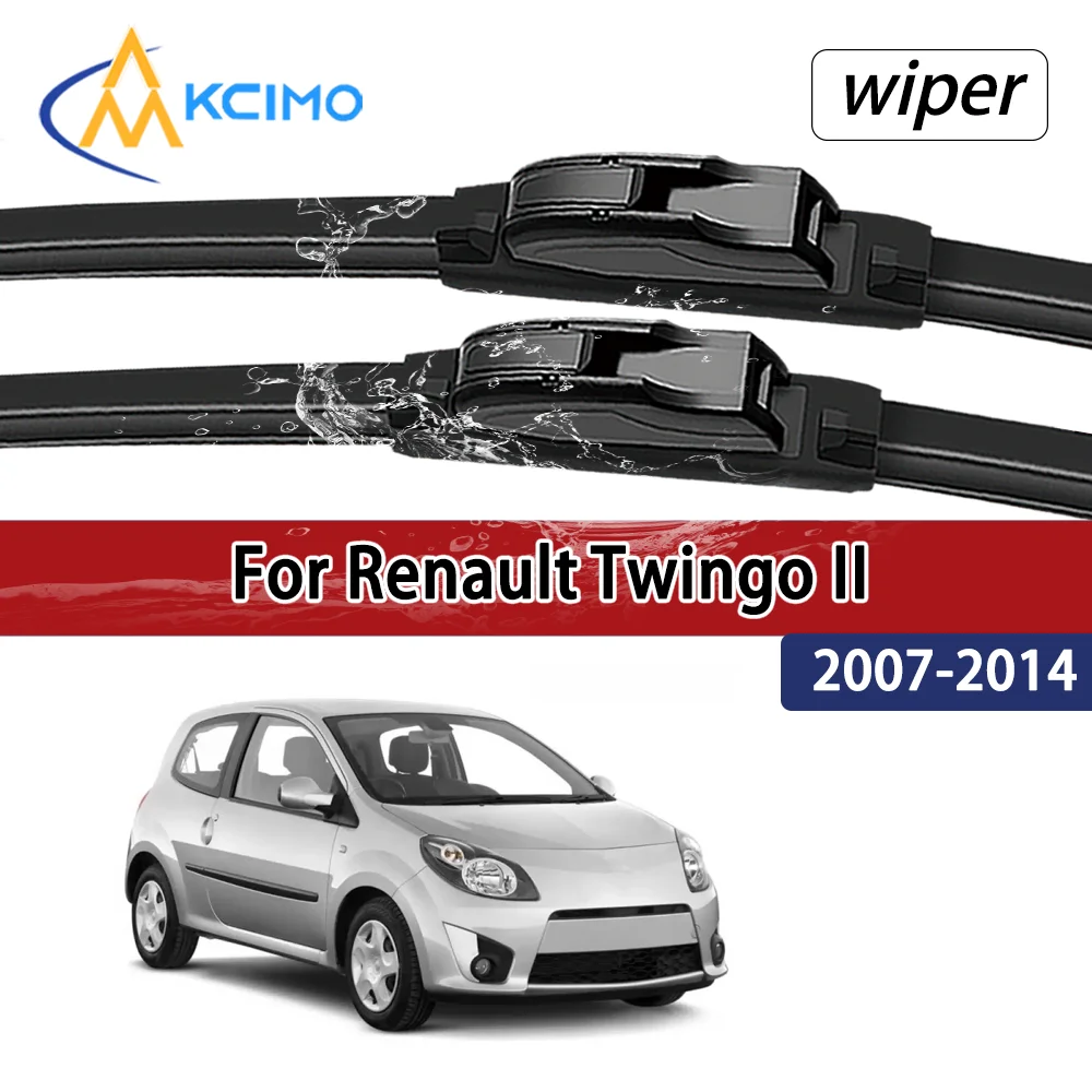 

Для Renault Twingo II 2007–2014, 2008, 2009: Совместимые, прочные, бесшумные передние дворники, аксессуары для автомобильных стекол