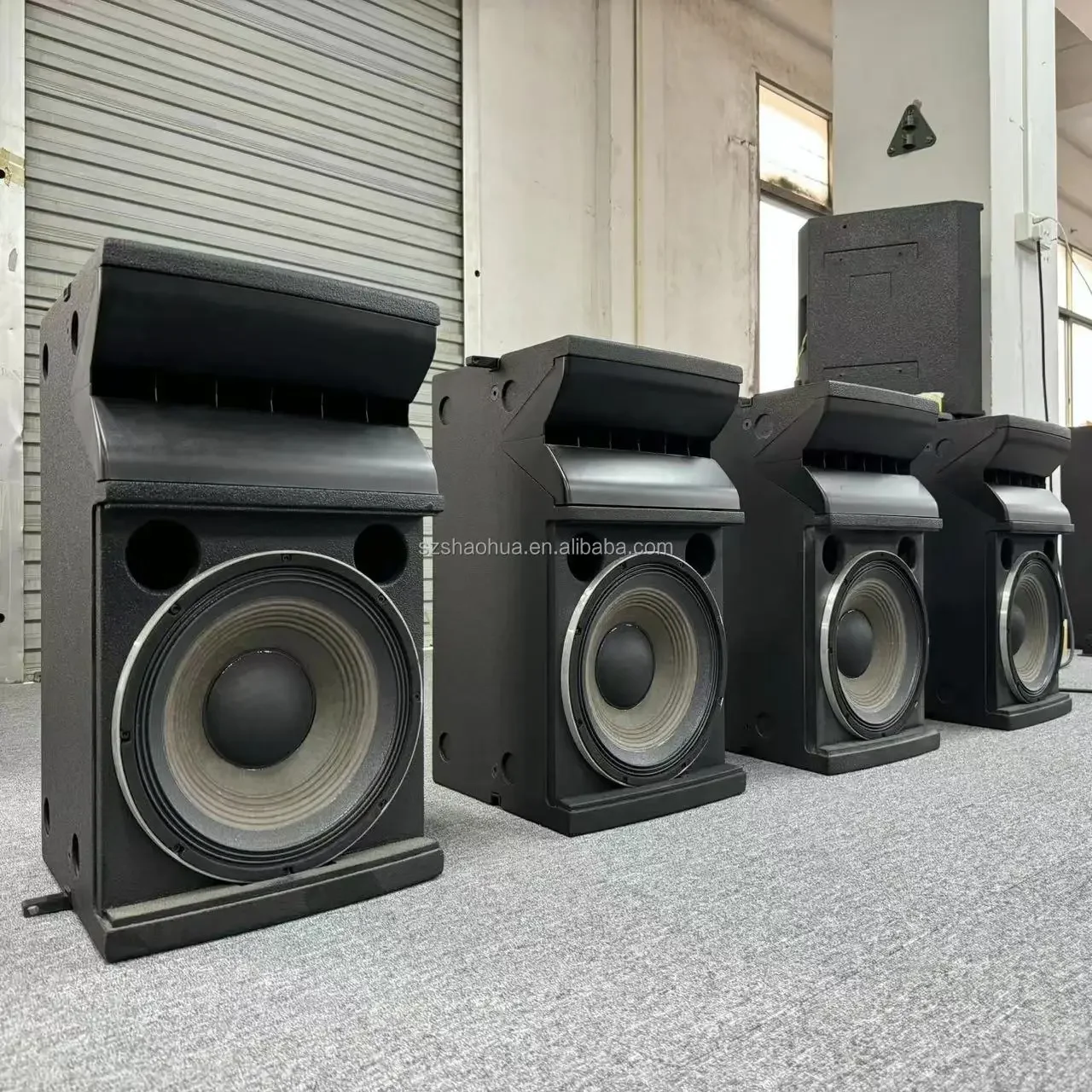 NewVrx 932 speaker Tunggal 12 inci, sistem suara audio profesional, speaker bertenaga luar ruangan, kabel aktif