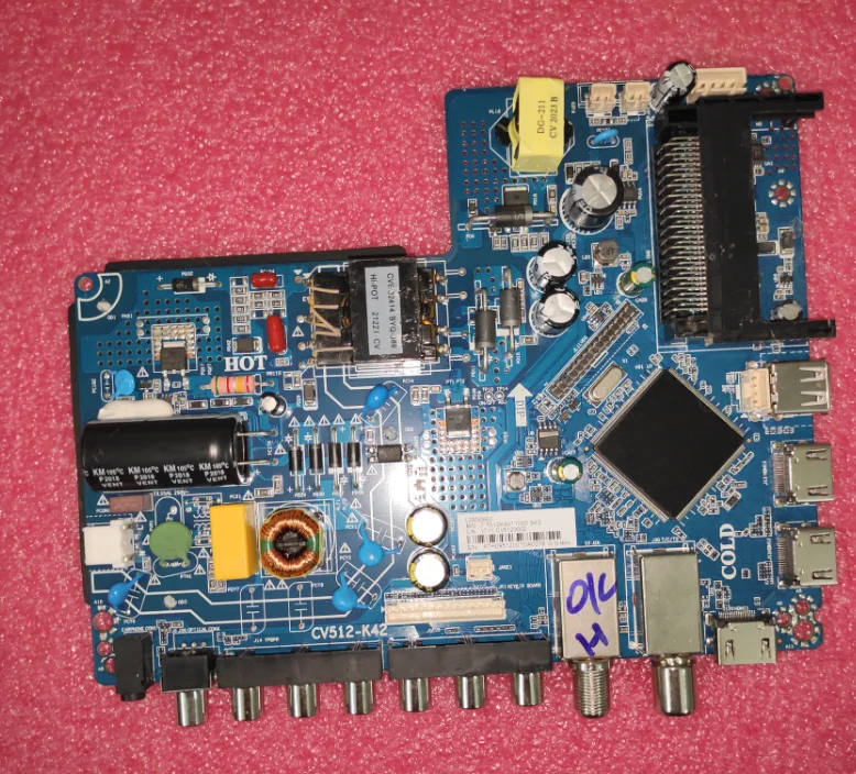 Free shipping! CV512-K42  Three in one TV motherboard resolution 1920X1080 constant current voltage current 34-42v 550ma