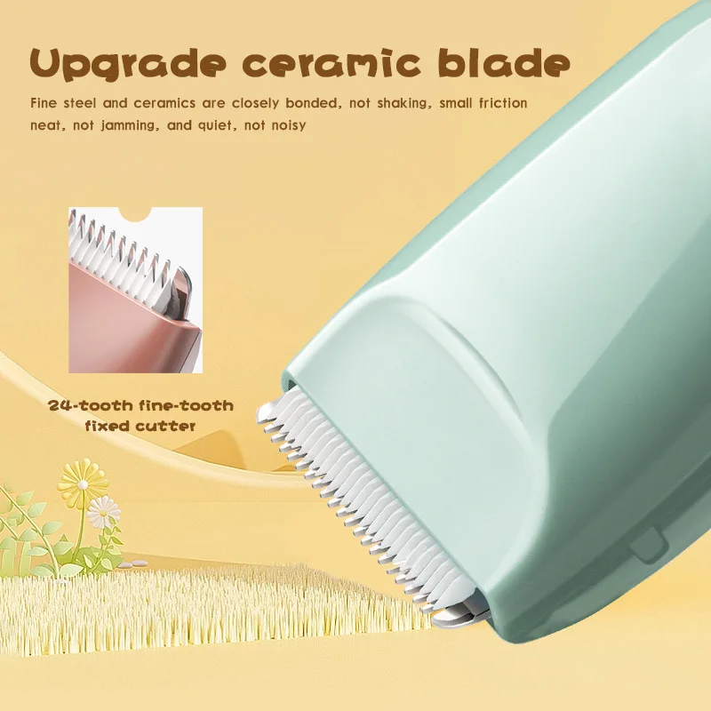 WAIKIL New baby electric hair clipper with low noise ceramic blade trimmer USB charging waterproof and silent hair clipper