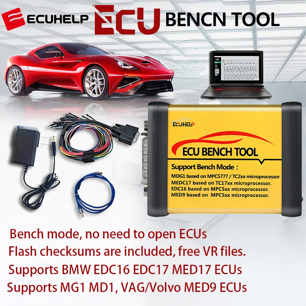 

Настольный инструмент ECU ECUHelp Полная версия с поддержкой лицензии MD1 MG1 EDC16 MED9 ECU Нет необходимости открыть ЭБУ