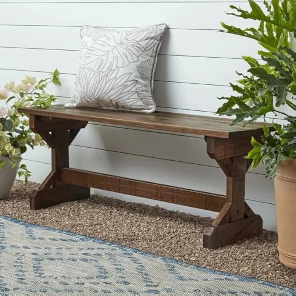 

Indoor soft stool,Backyard Discovery Garden Farmhouse Wood Bench, Indoor and Outdoor Accent, Walkway, Indoor soft stool