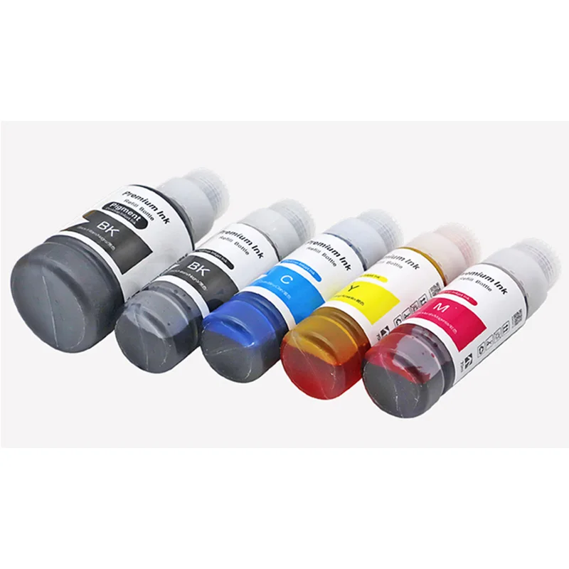 Recarga tinta corante para Epson, série de tintas impressora, garrafas de tinta EcoTank, L6170, L6160, L6190, L4150, L4160, L3150, L3110, T001