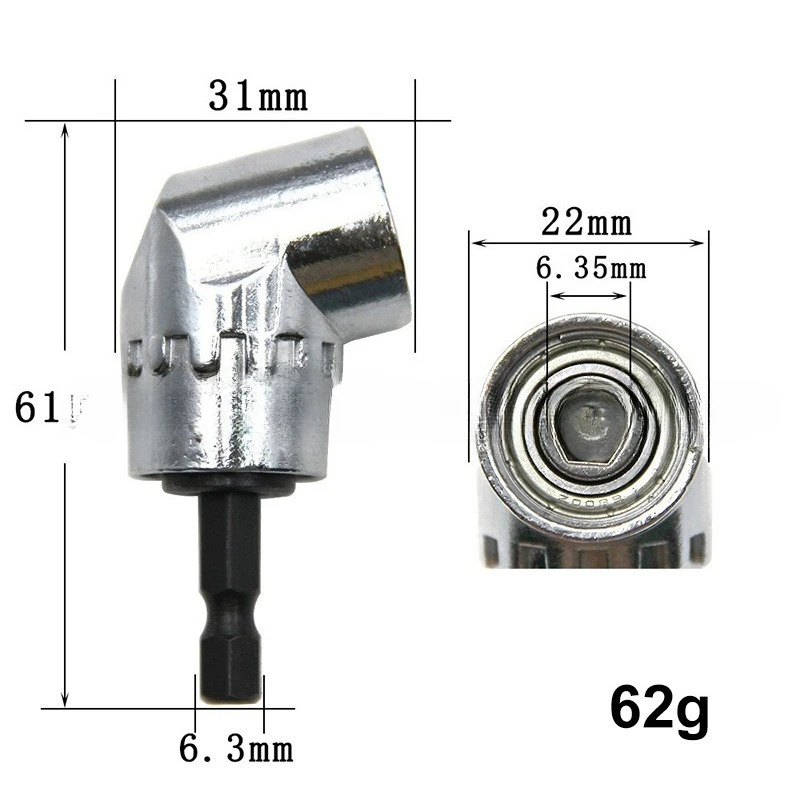 105 Degree Angle Socket Adapter Power Tool Accessories Bit Extension Rod Kit Screwdriver Holder Drill Nut Connector Attachment