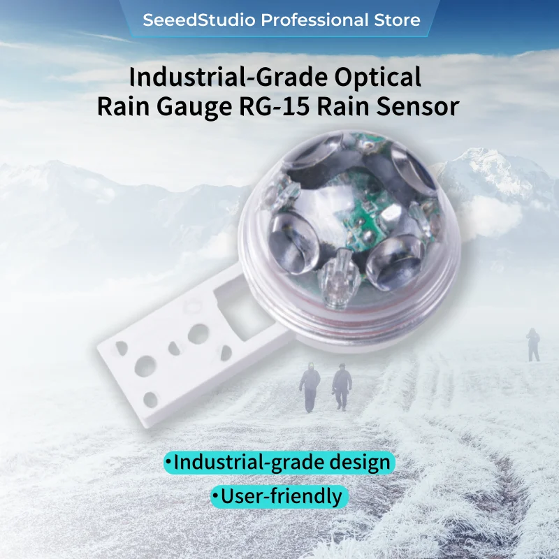 

Seeed Studio Industrial-Grade Optical Rain Gauge Rain Meter Pluviometer RG-15 Rainfall Precipitation Rain Sensor