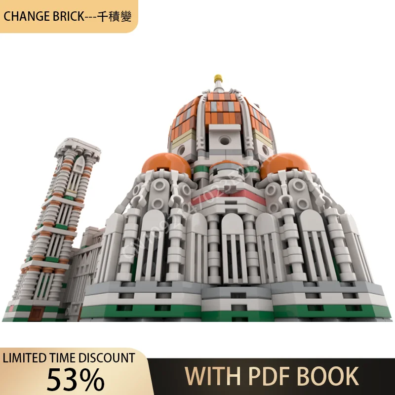 MOC 2013PCS Cathedral of Florence 1:800 Modelar Architecture Creative Children Brick Toy Birthday Building Christmas Gift Block