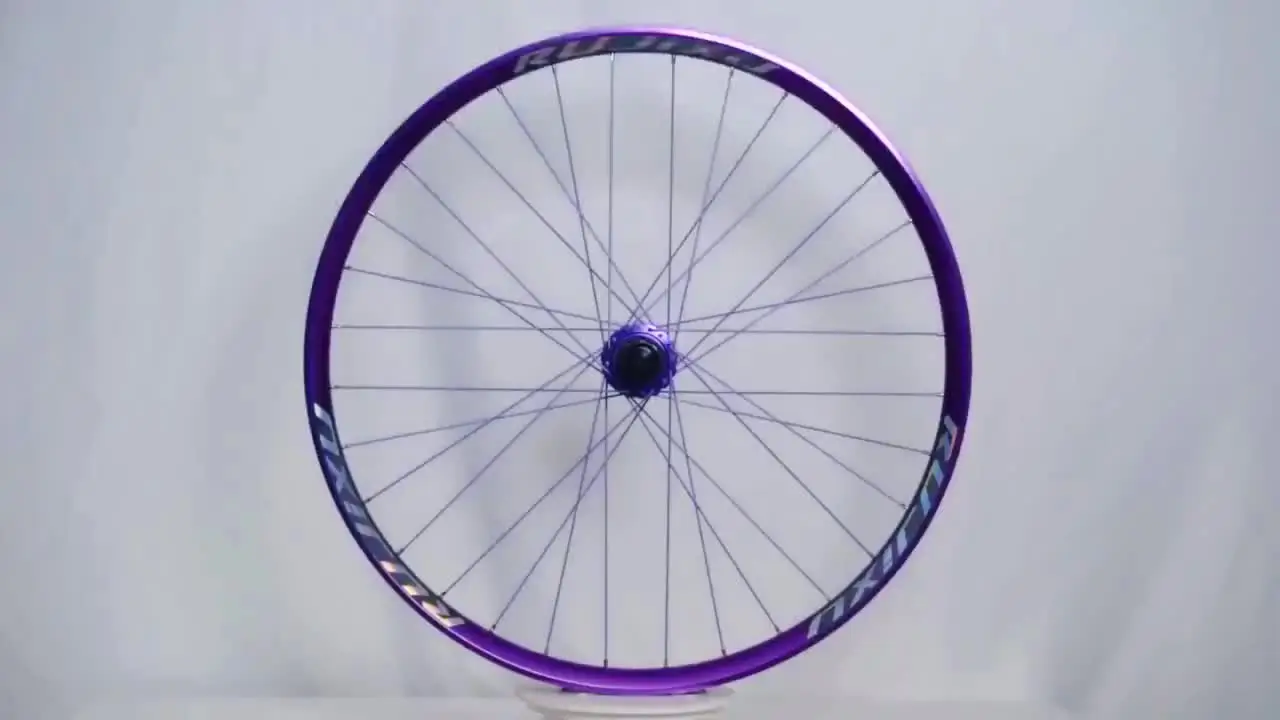RUJIXU パープルハブ パープルスポーク マウンテンバイクホイール