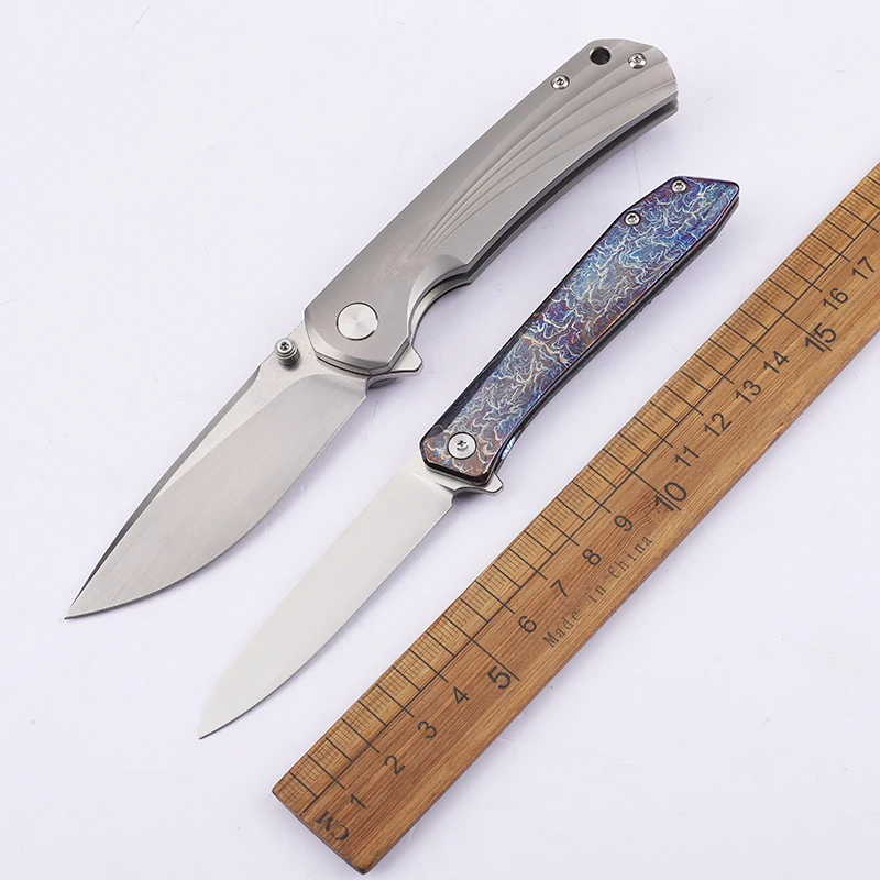 Новинка 2023 года, сталь D2 и сталь M398 с ручкой из титанового сплава, коллекция фруктовых ножей, домашний нож EDC для рыбалки на открытом воздухе