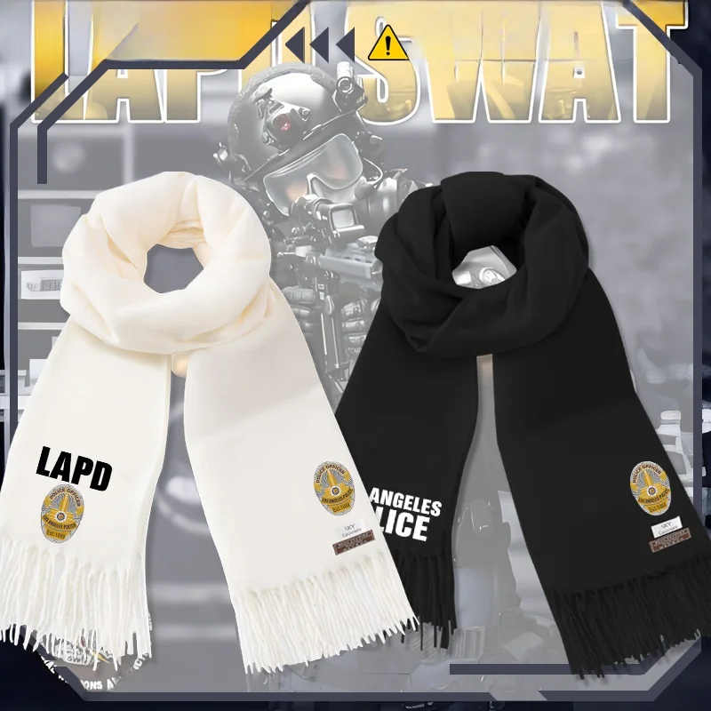 

Мужской шарф LAPD Los Angeles Police Department Stand Edition, теплый шарф-снуд, осенне-зимний модный аксессуар