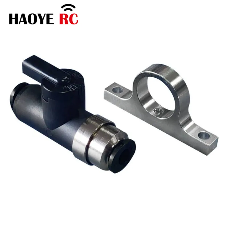 Haoye 1PC Aluminum PISCO BVU4-4 Ball Globe Valves Mount Holder Bracket Seat For RC Turbine Turbo-jet Engine Airplane