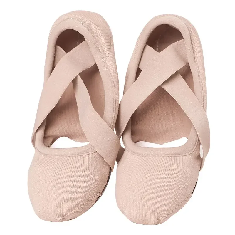 Woman Ballet Shoes Gymnastics Flats Shoes Kids Dancing Slippers Girls Elastic Soft Dance Shoes Women Ballet Slippers