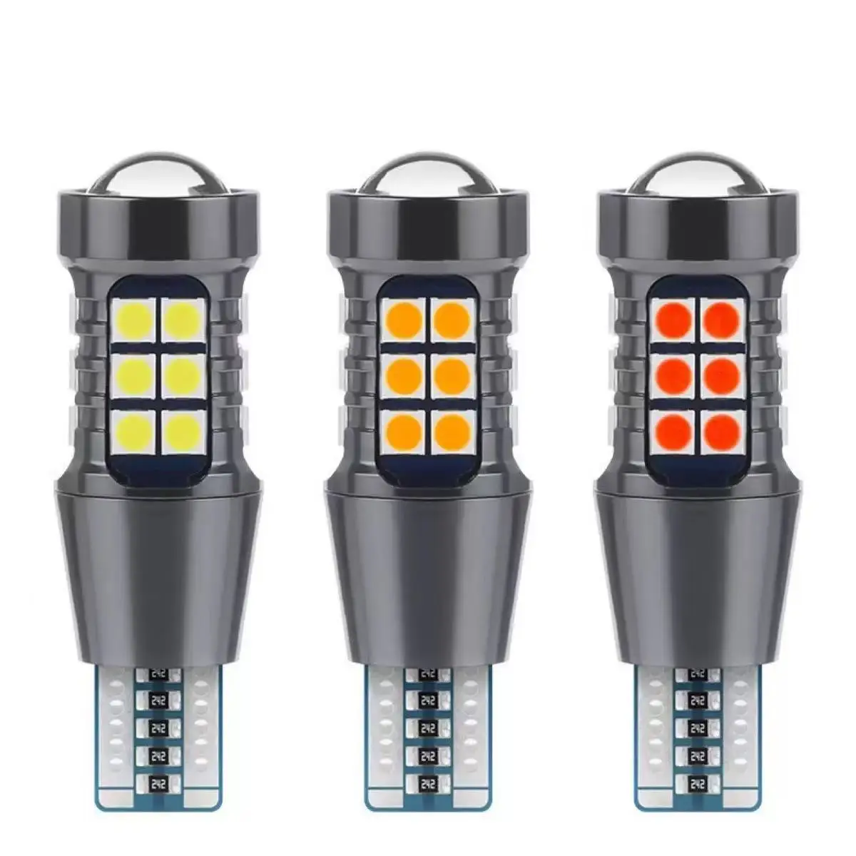 2PCS High-Intensity 3030SMD LED Bulbs, W16W T15 921 Canbus Error Free for Enhanced Tail & Reverse Light Visibility