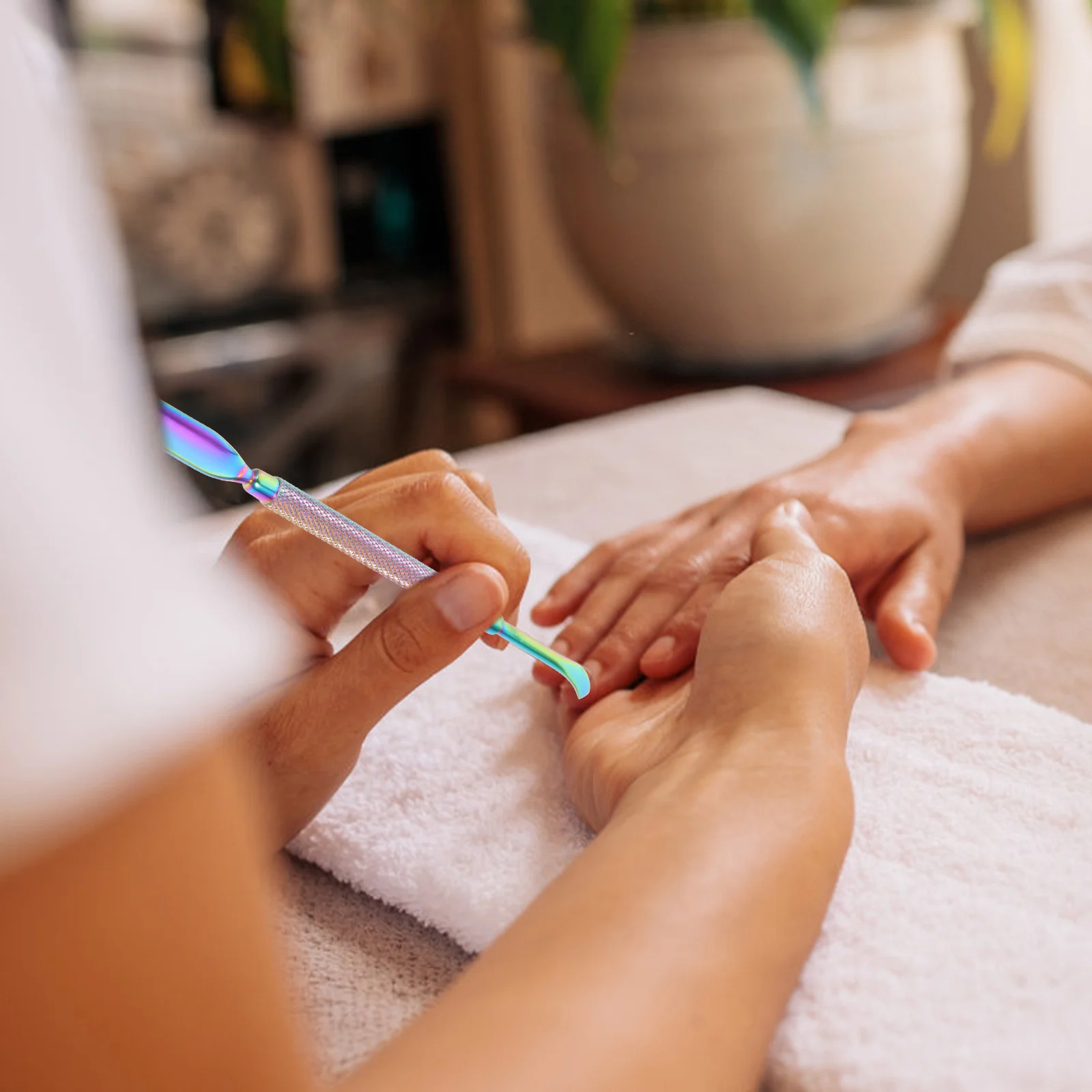 مسمار أداة فنية انتهازي للبشرة تلميع فرك عصا لتشكيل سطح الأظافر إزالة الجلد الميت تصميم مريح قابل للغسل وقابلة لإعادة الاستخدام #4