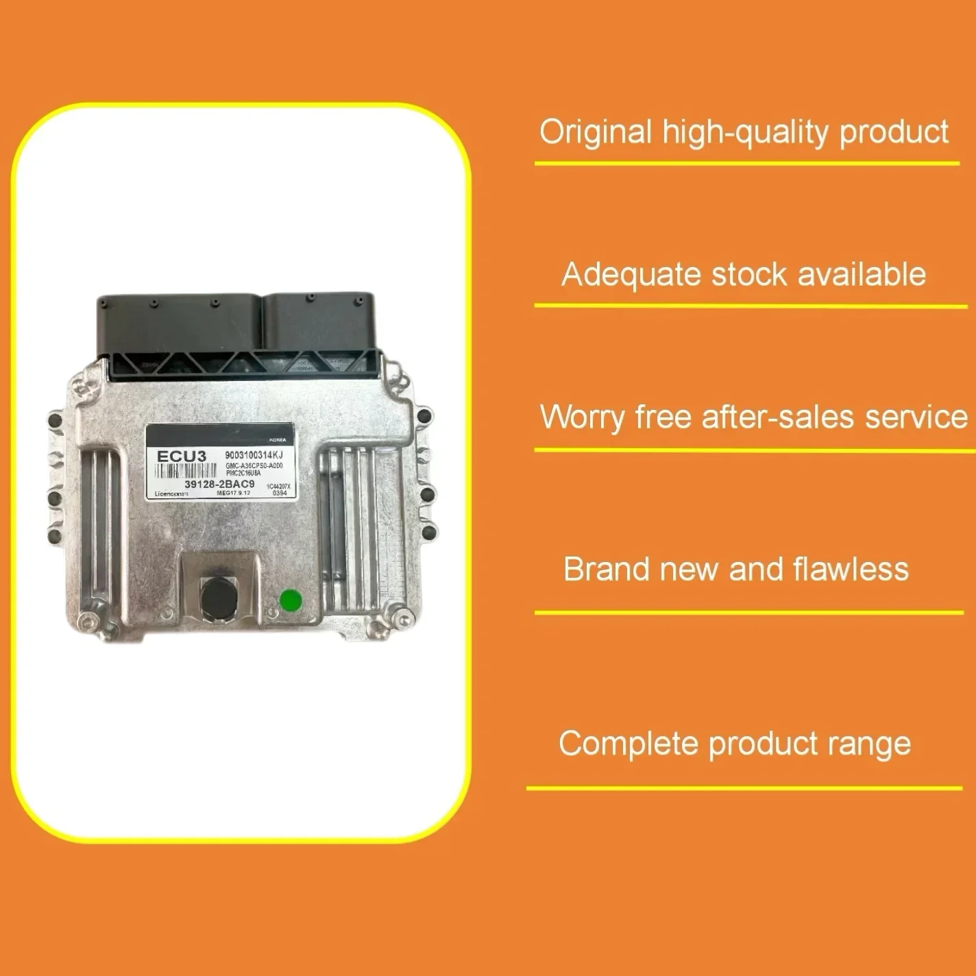 Nuovo IN stock 39128-2BAC9 Motore ECU3 MEG17.9.12 ECM Unità di controllo elettronico di alta qualità