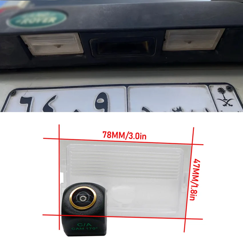 170° HD 1080P Car Rear View Camera For Land Rover Freelander 2 Discovery 3 4 Range Rover Sport Night Vision Reverse AHD Golden