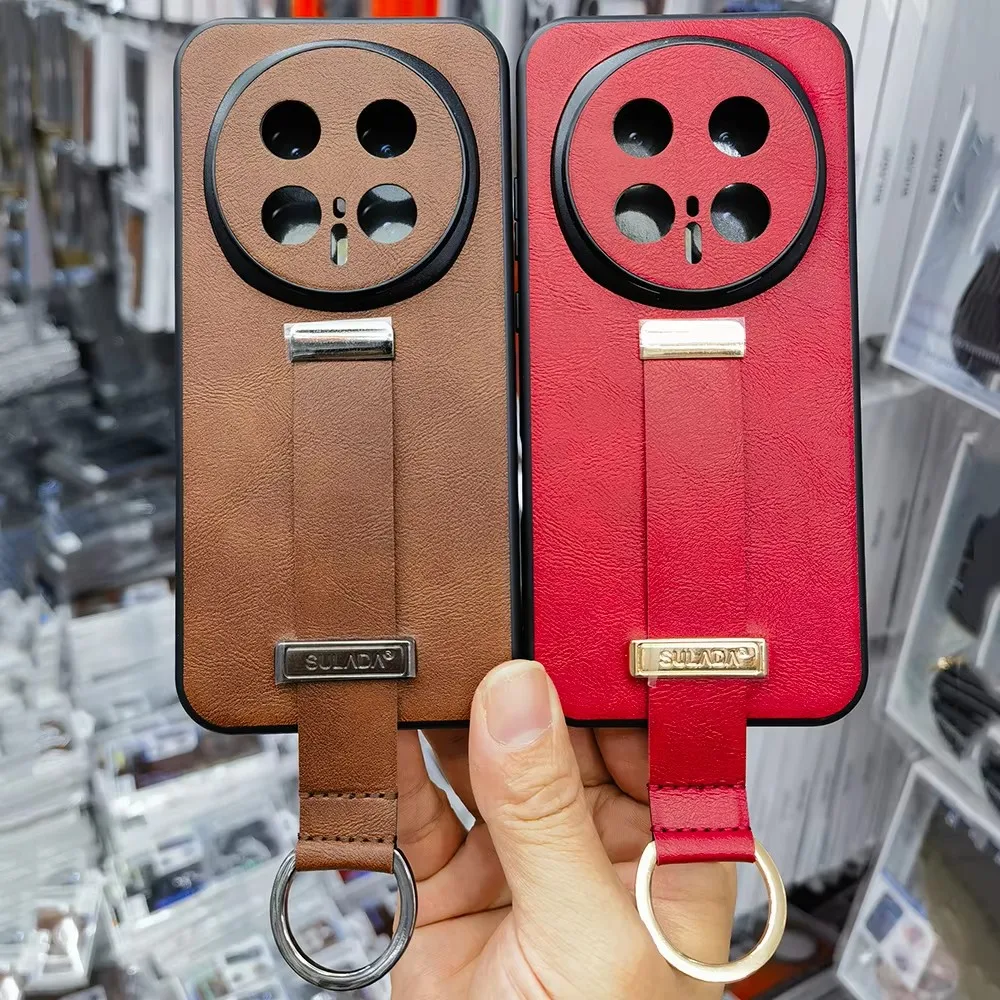 

High quality Finger Hand Grip Band Belt Strap Case For Honor Magic8 Pro Business PU Leather Protector Shell For Honor Magic8 Pro