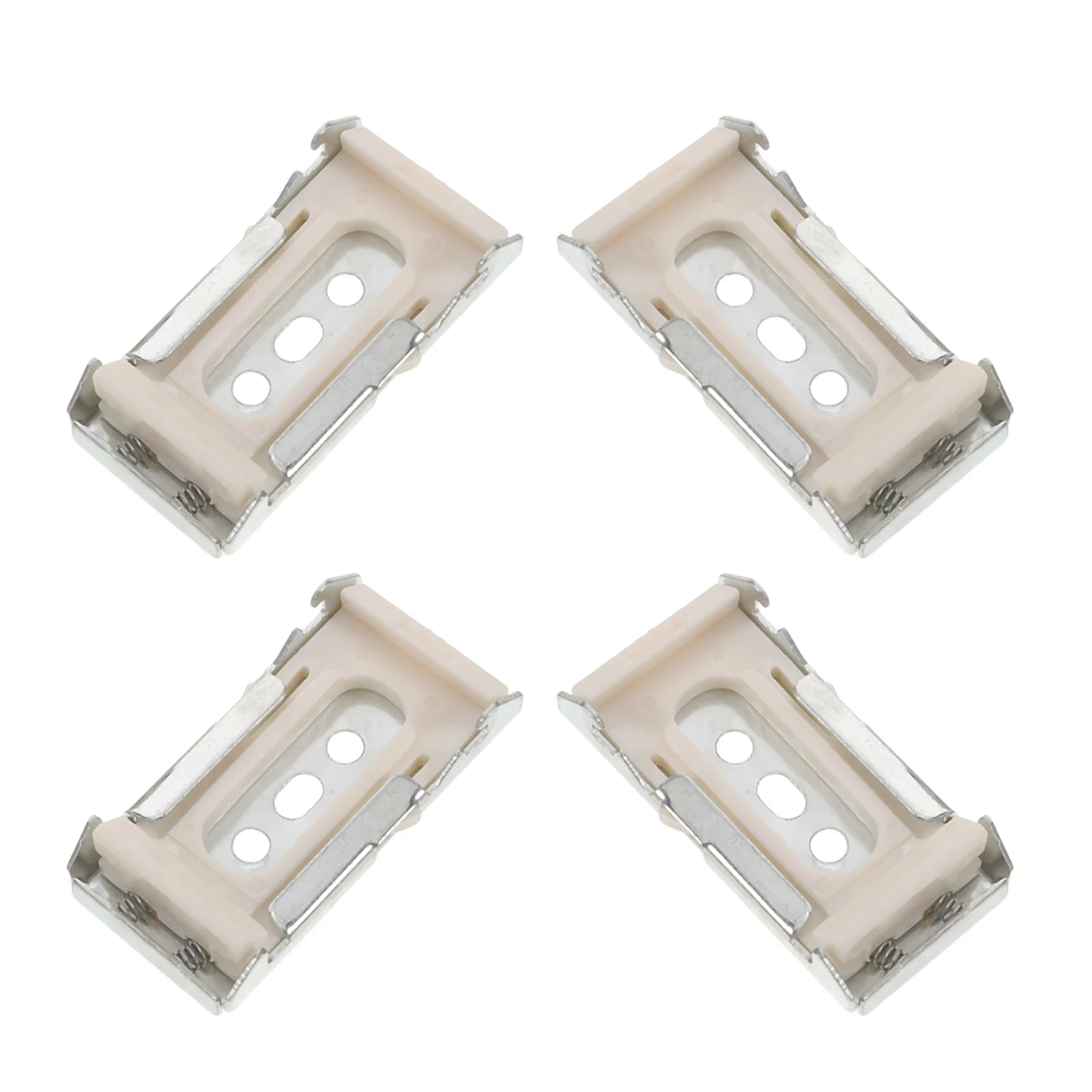 

4Pcs Window Shade Installation Brackets Metal Plastic Roller Shade Mount Replacement for 3.55-3.62cm Ceiling Curtain Track