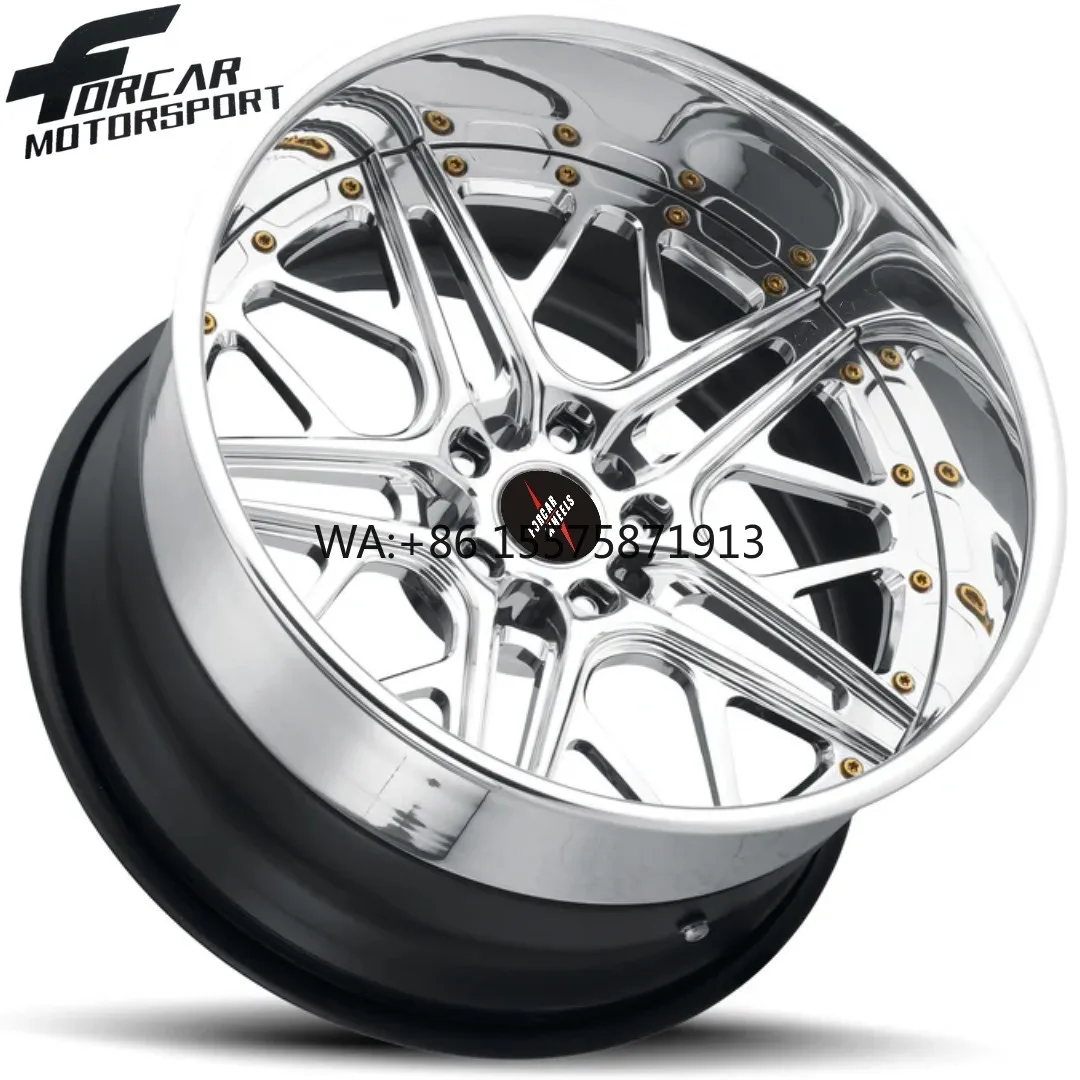 

18 ~24 Passenger Two-piece Three-piece Car Aluminum Deep Dish Alloy Rims Wheels
