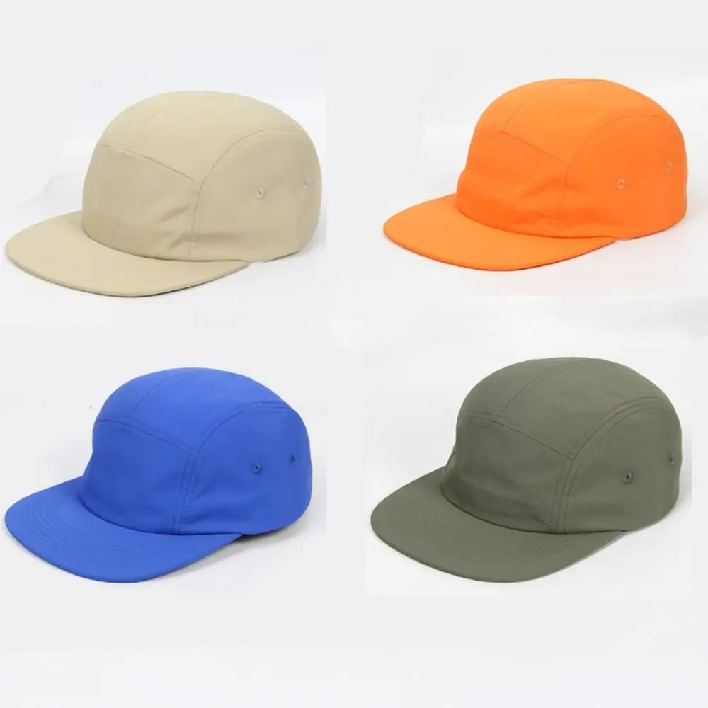 Neue schnell trocknende 5-Panel-Baseballkappe, wasserdicht, atmungsaktiv, Casquette, Snapback-Kappen, Nylon, Campinghut, Cappello, Hip-Hop-Hüte