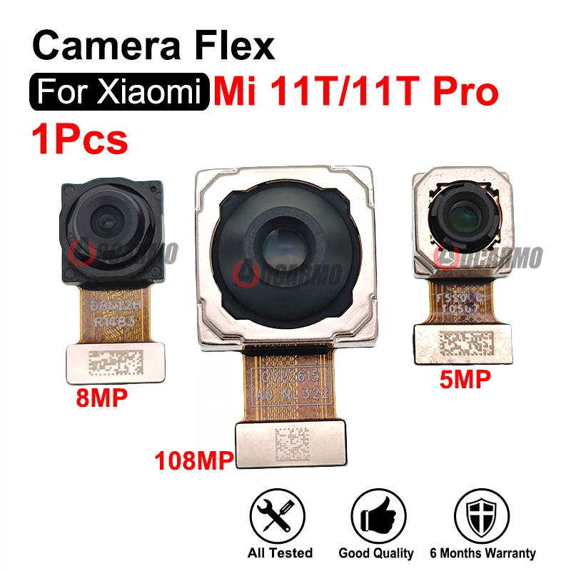 Aocarmo Back Rear Main Camera + Ultra-Wide + Telephoto Macro Cameras Flex For Xiaomi 11T Mi11T Pro