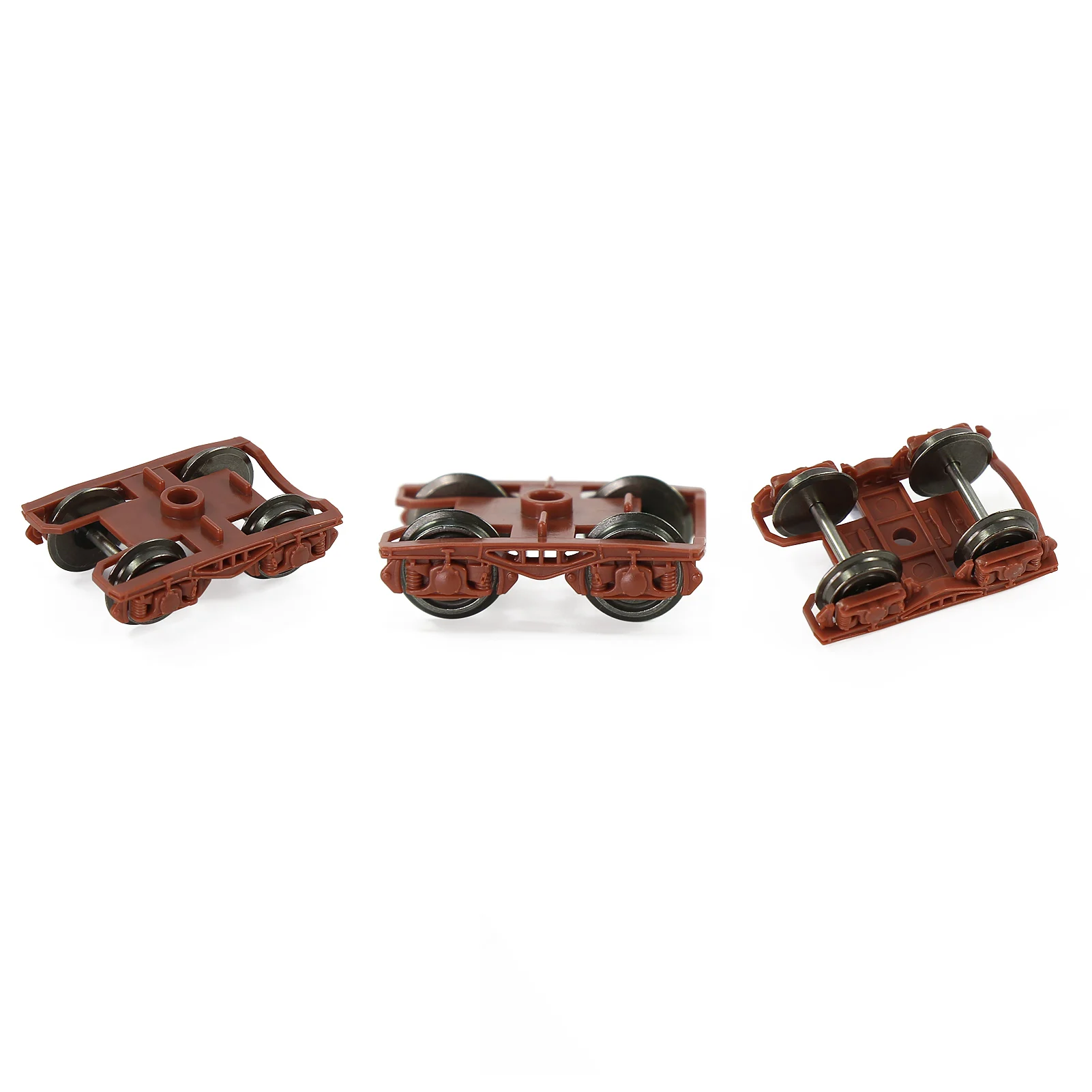 Evemodel 2 قطعة نموذج القطارات HO مقياس 1:87 عالية حافة Psyllium Bogies مع مجموعات عجلات DC معدنية 36 بوصة