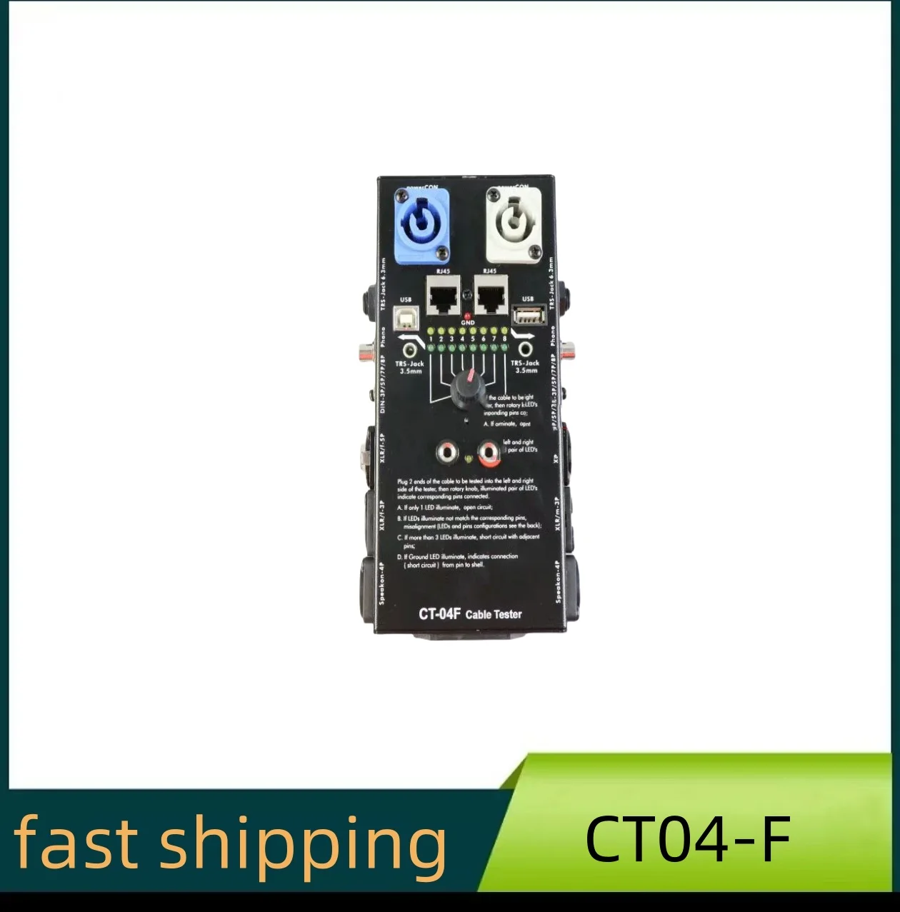 CT-04F , CT-20 multi-function line tester , audio cable , XLR signal line tester , support HDMI , support testing 20 types