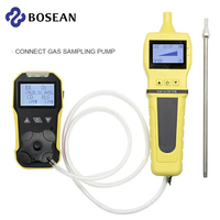 Bosean BH4A 4 in 1 Multi Gas Detector with Industry Gas sampling Pump Sulfide Carbon Monoxide Combustible Gas Leak Detector