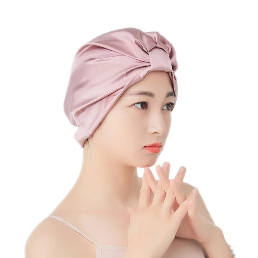 

2pcs Satin Sleep Bonnets Large For Women Long Thick Hair Hair Care Bathing Hats Turban Style Durable