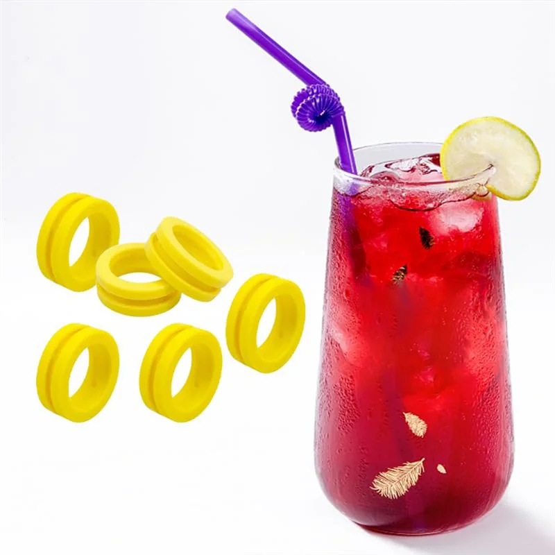 SANQ 6개 O 링 소다 기계 Co2 실린더 교체 탄산기 가스켓, 새로운 소다 메이커 및 핑크 실린더용 가스켓 링 내구성