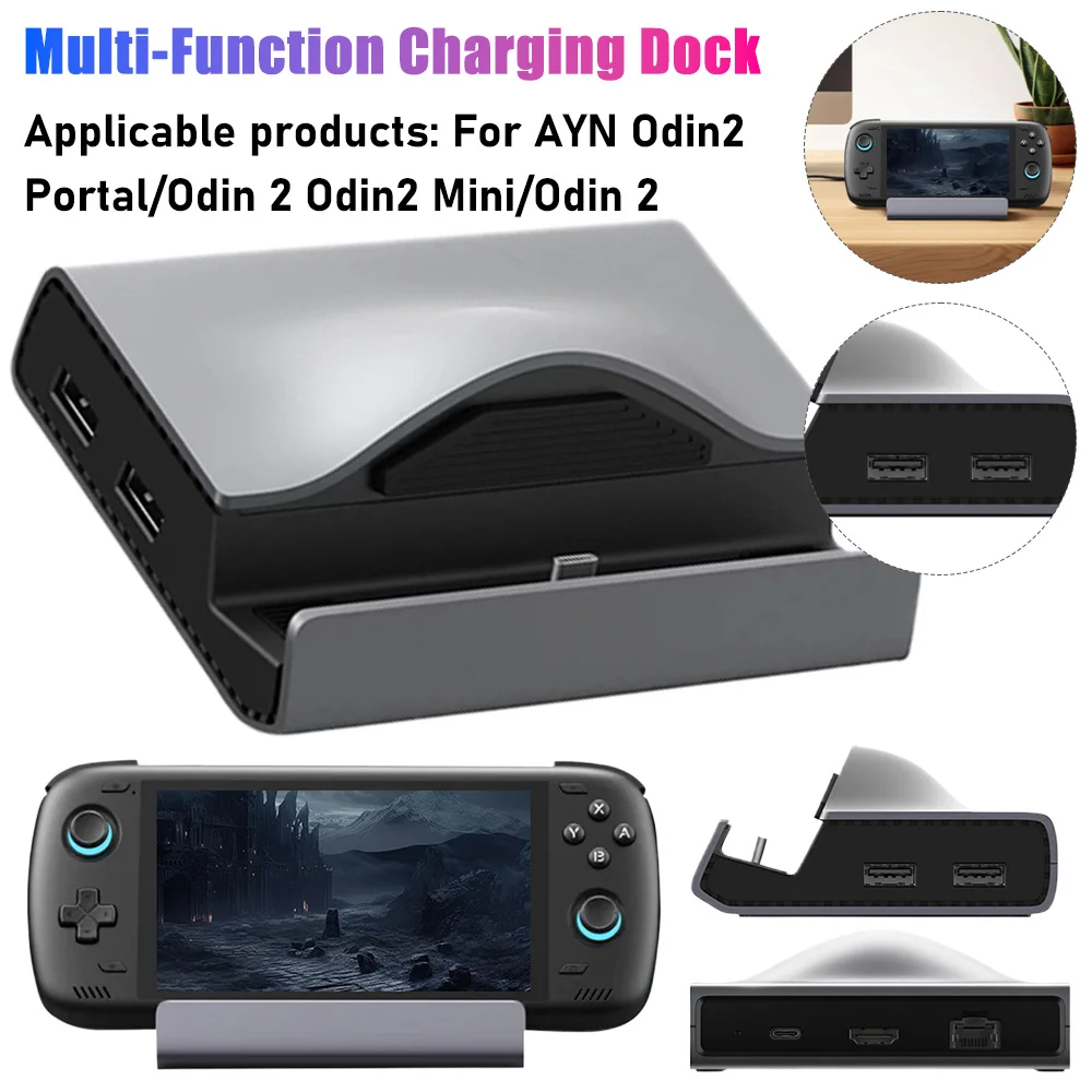 

Игровая док-станция с расширяемым хранилищем SSD, слотом PCIe NVMe и зарядной док-станцией для консолей Ayn Odin 2 Portal/Odin 2/Odin 2 Mini