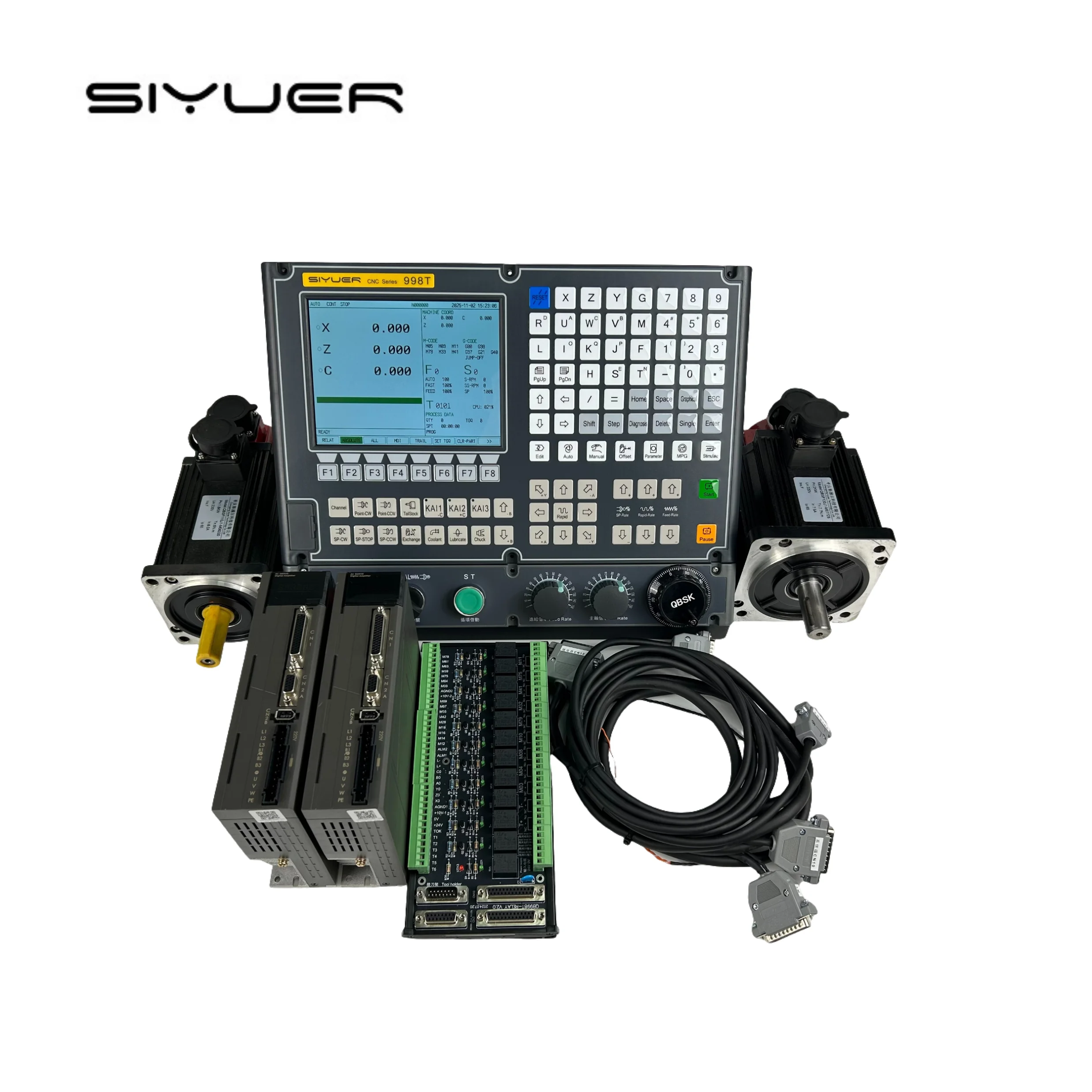 998T CNC Controller 5 Axis High-Response CNC Controller for Laser Cutting, Plasma Cutting, and Waterjet Applications Lathe