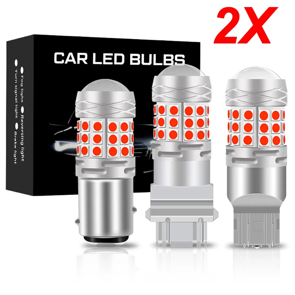 2x Led 1156 P21W BA15S PY21W BAU15S 1157 P21/5W BAY15D T20 7440 7443 T25 3157 3156 3030 42smd Reverse Brake Lights Red White