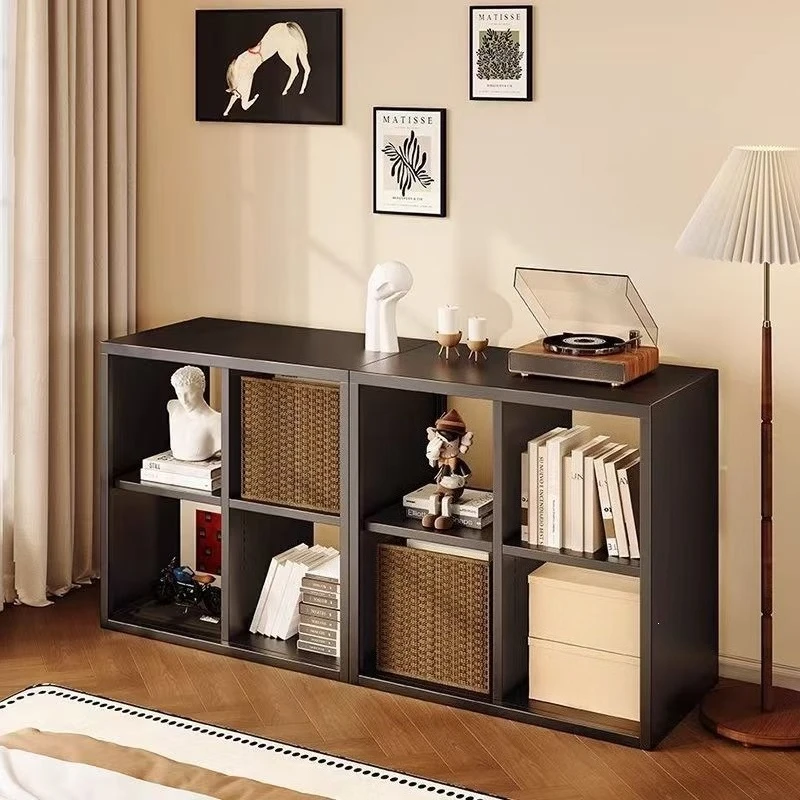 Formaldehyde-free steel lattice cabinet, TV cabinet, wrought iron storage cabinet, free combination bookcase, bedside table