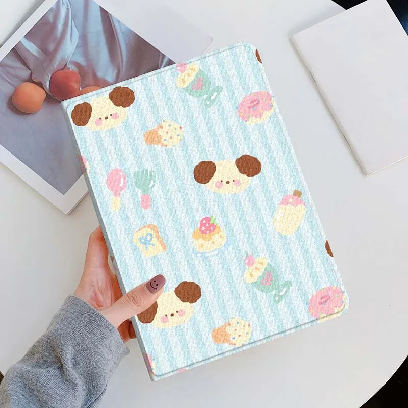 الأزرق الكرتون الدب جرو ل Xiaomi Redmi Mi Pad 2 4 5 6 6s 7 8 11 12.5 12.4 11.2 8.7 SE Pro Plus Max غطاء اللوحي #3