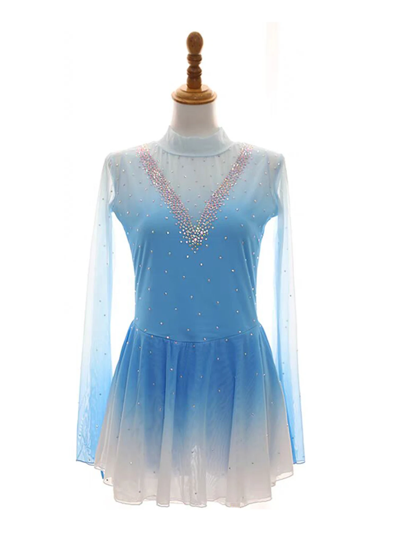 

Children Girls Gymnastics Competition Dresses Dresses Art Figure Skating Performance Clothes Stage Dancewear Dresses