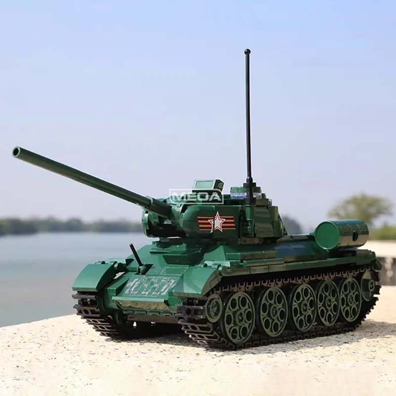 MOC WW2 ロシア軍事 T-38/45 主要戦車ビルディングブロックソビエト中戦車レンガモデル DIY 軍事趣味コレクションおもちゃ ﻿