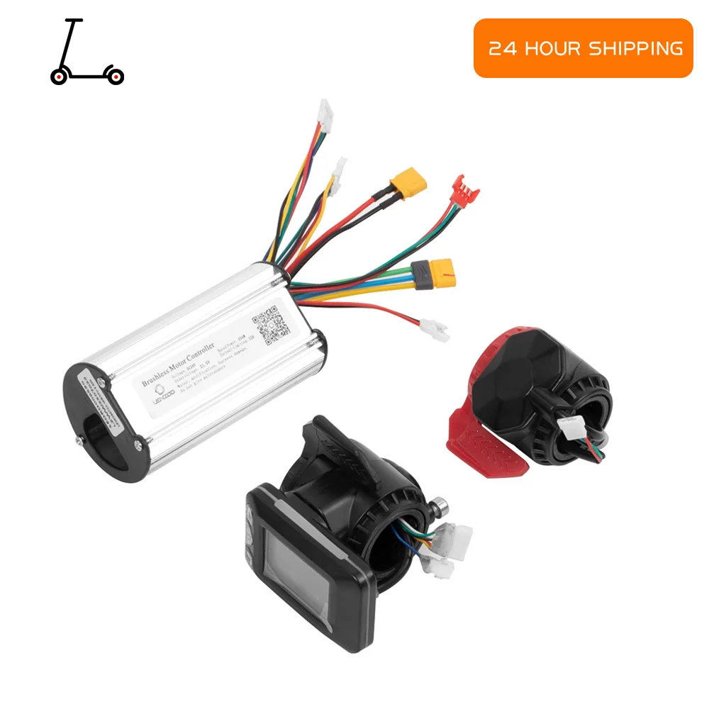 

Алюминиевый контроллер 12А, 250 Вт, ЖК-дисплей, монитор, тормозной набор, замена для 5,5-дюймовых аксессуаров для электрических скутеров из углеродного волокна