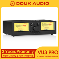 Douk Audio VU3PRO 2-IN-2-OUT Switcher Box Amplifier/Speaker Selector with VU Meter