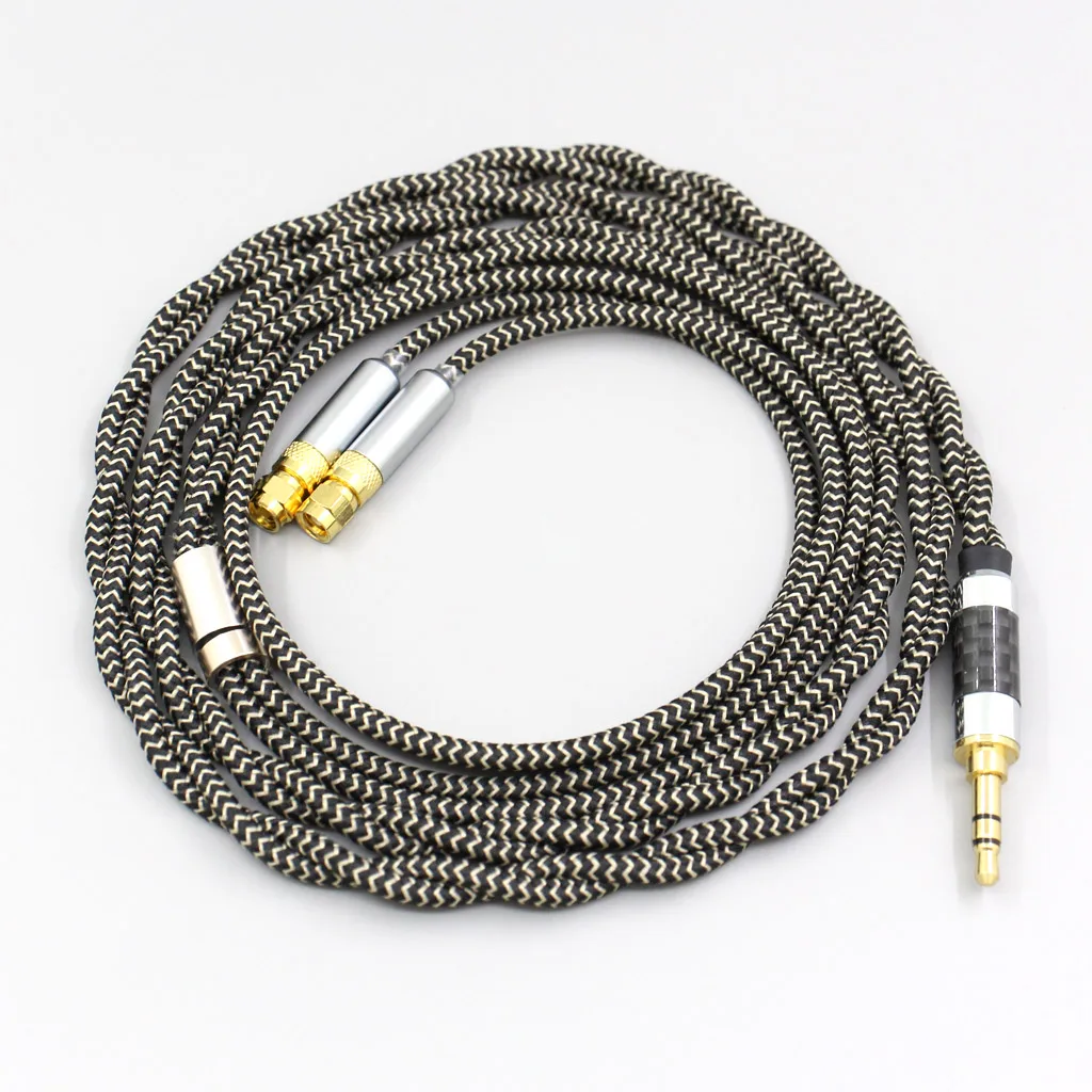 2 Nhân 2.8Mm Dây Litz OFC Tai Nghe Chụp Tai Lá Chắn Đầm Nữ Tay Cáp Tai Nghe HiFiMan HE400 HE5 HE6 HE300 HE4 HE500 HE6 tai Nghe Chụp Tai LN008064