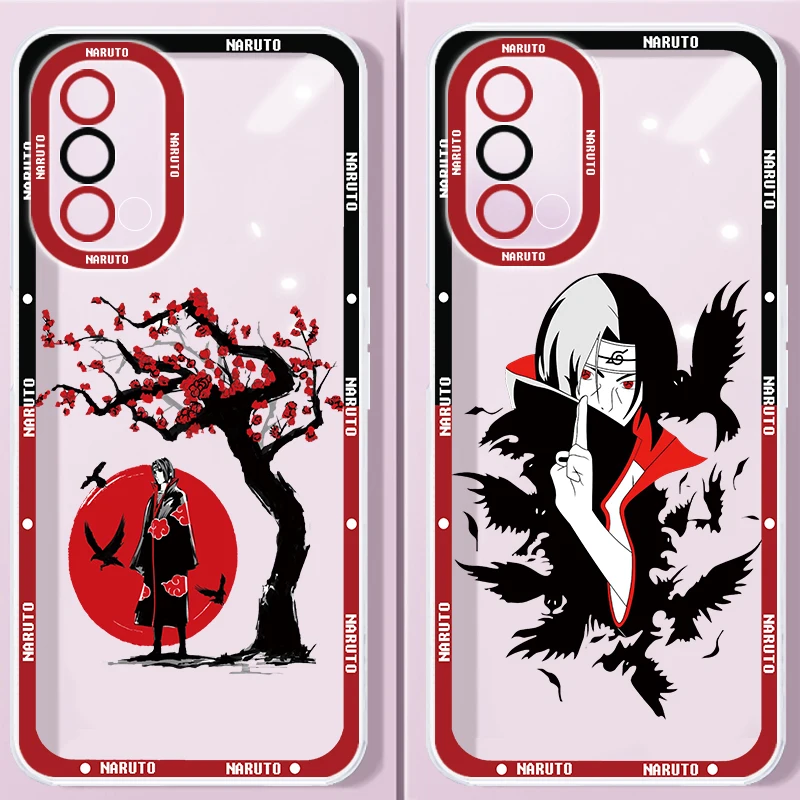 Anime Narutos Uchiha Itachi Angel Eyes For Oppo A98 A78 A94 A76 A74 A54 A53 2020 Reno 10 8 7 6 5 5G Transparent Phone Case