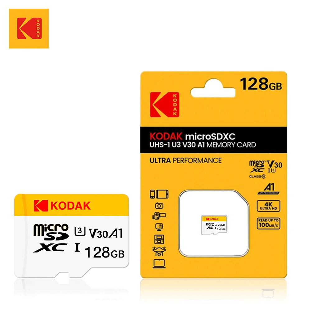 

Kodak новая оригинальная карта памяти Micro Sd 64 ГБ 128 ГБ SD-карта Micro SDXC Class10 флэш-карта 256 ГБ 32 ГБ SD-карта памяти для IP-камеры