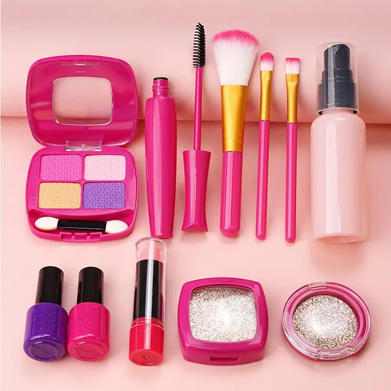 Pretend Play Makeup Toys Cosmetic Toddler Toys Makeup Set Toddler Girl Cosmetic Kits With Fake Makeup Set For Kids Children