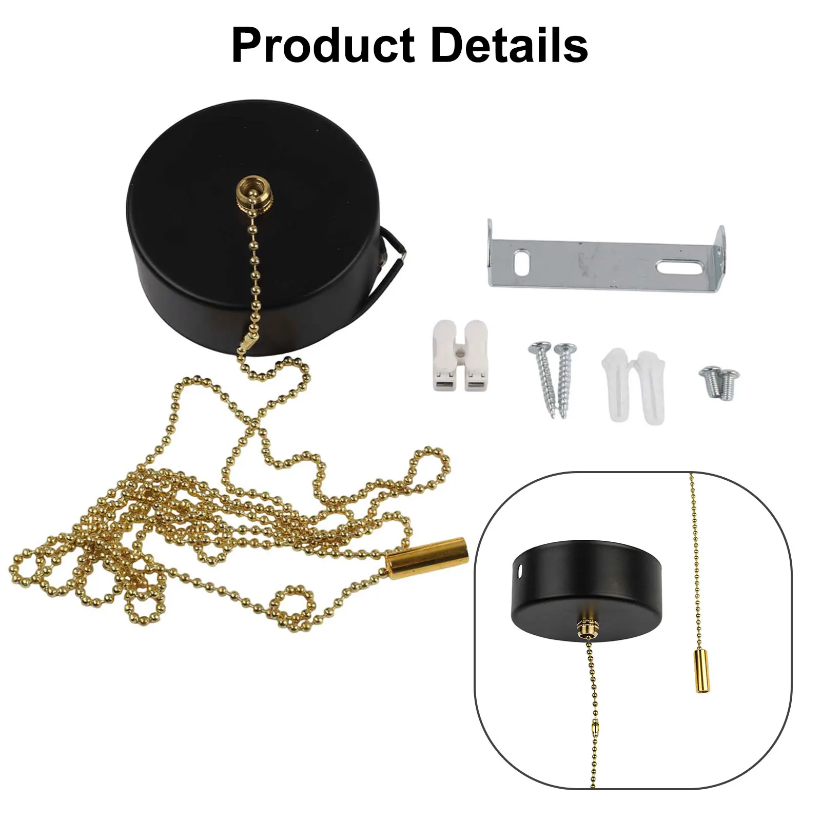 For Ceiling Fans Iron Finish Switch Modern Bathroom Switch For Elegant Lighting Light Control Bathroom Lighting Control