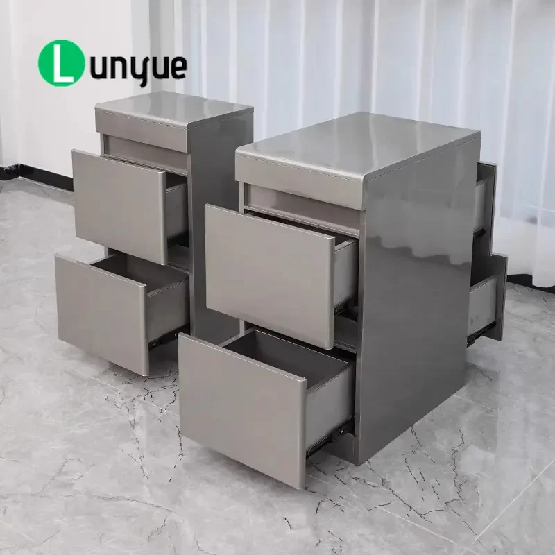 Stainless Steel Barber Tool Cabinet Integrated Beauty Shop Locker Hair Storage Table for Barbershop New Design Durable