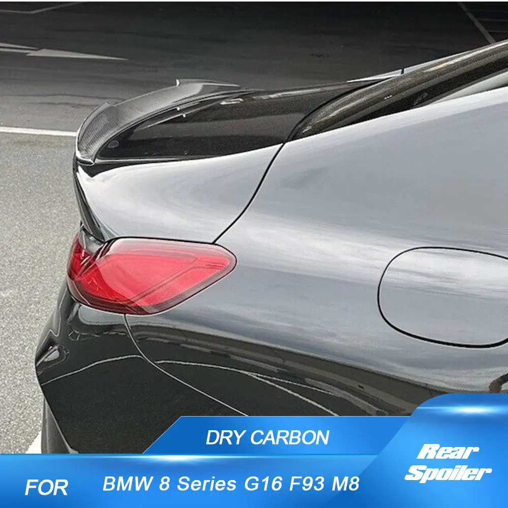 

Rear Trunk Spoiler Wing For BMW 8 Series G16 F93 M8 2018-2022 Dry Carbon Fiber Car Tail Trunk Boot Lip Wing Spoiler