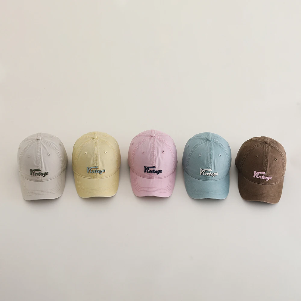 

Spring Summer Kids Boys Girls Baseball Caps Fashion Letter Embroidery Baby Sun Hats Autumn Cotton Children Peaked Hat